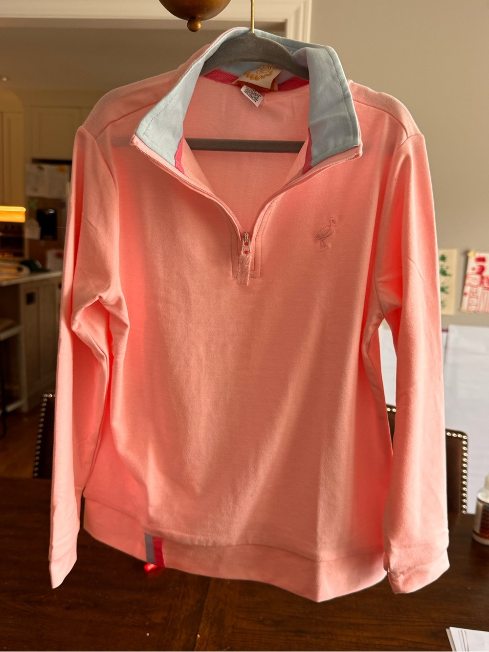 The Beaufort Bonnet Company Light Pink Quarter Zip